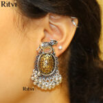 Zima Oxidised Earrings