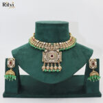 Kriya Antique Gold Necklace Set