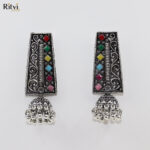 Rutva Oxidised Earrings