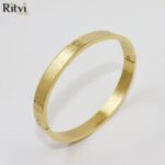 Dane Band Bracelet For Men Gold - Image 2