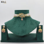 Samridhi Antique Gold Choker Set