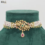 Samridhi Antique Gold Choker Set - Image 2