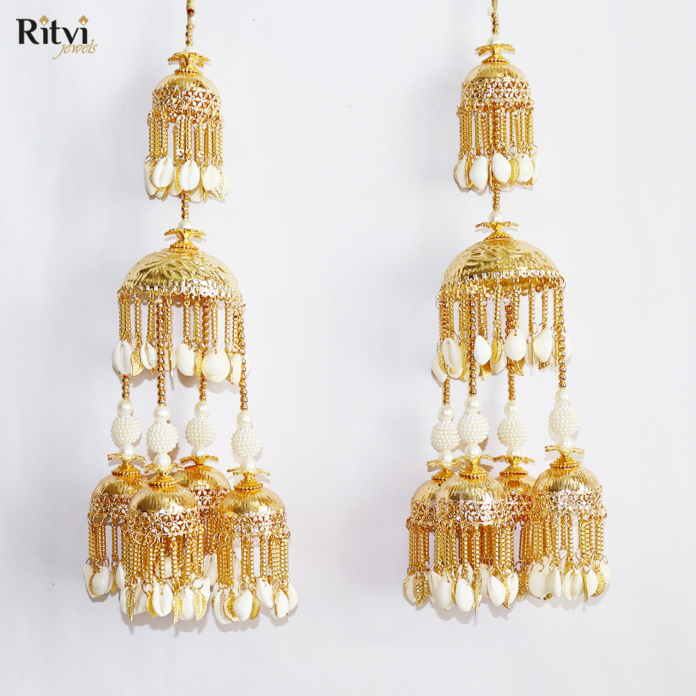 sea shell beaded gold plated kalira 1