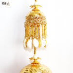 sea shell beaded gold plated kalira 1