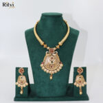 Shriya Antique Gold Necklace Set