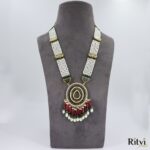 Sonal Rajasthani Thewa Long Necklace Set