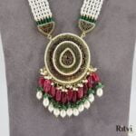 Sonal Rajasthani Thewa Long Necklace Set - Image 2