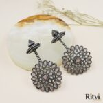 Vaidya Oxidised Earrings