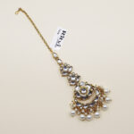 Hiral Kundan White Maang Tikka