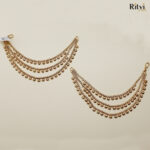 ahana gold earchain1